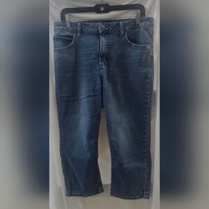 Women's Lee Blue Denim Capri Jeans SIZE 14